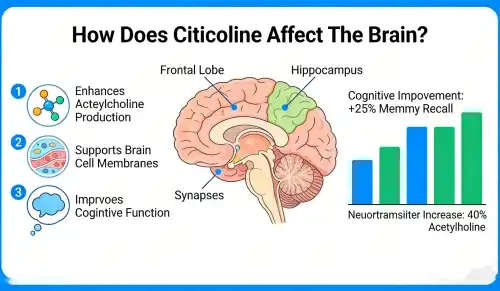 In che modo la citicolina influisce sul cervello?